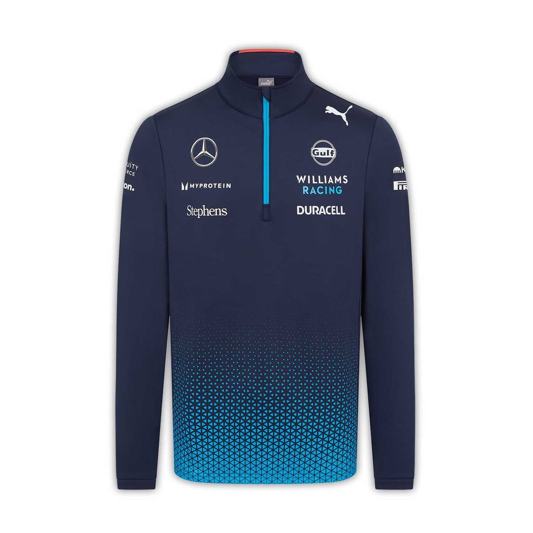 Moletom Williams F1 2024 com zíper 1/4
